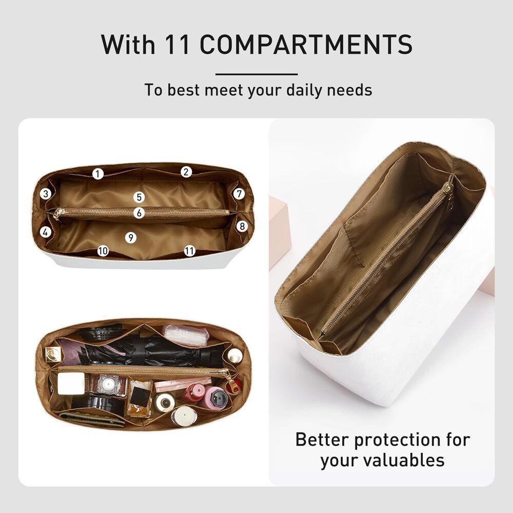 5416 Purse Organizer Insert Compatible with lv Speedy 30/Monogram Bags - Picture 3 of 7
